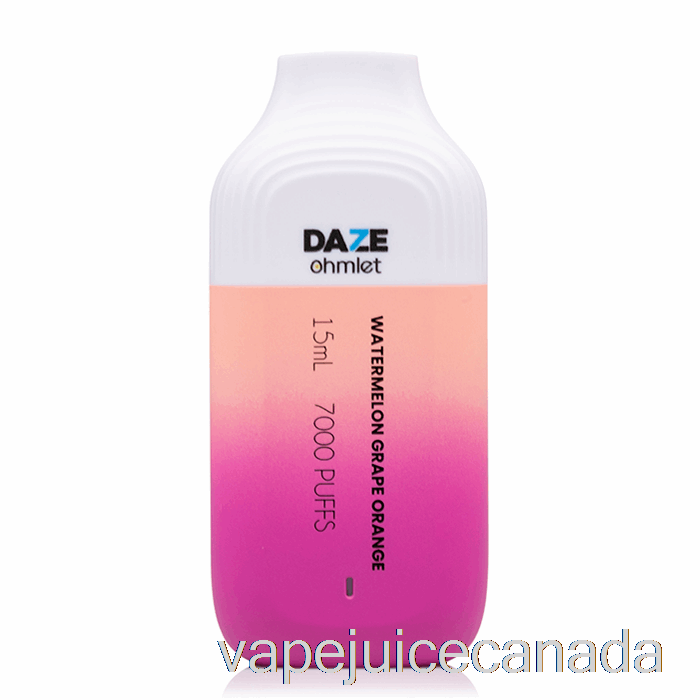 Vape Juice 7 Daze OHMLET 7000 Disposable Watermelon Grape Orange